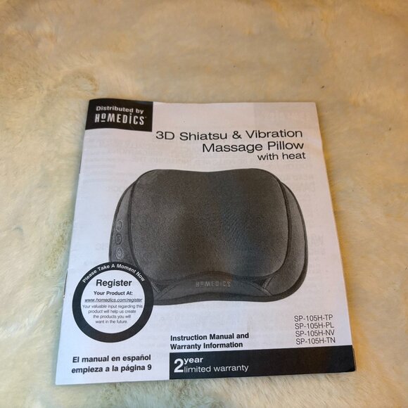Homedics 3D Shiatsu & Vibration Massage Pillow w/Heat - Picture 1 of 4